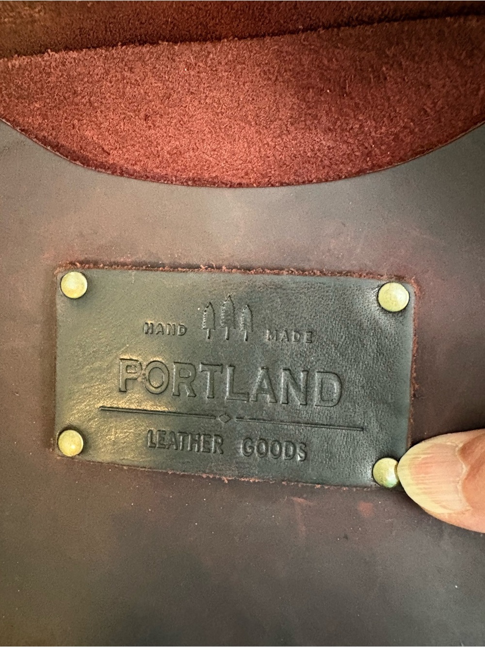 Portland Leather Goods Large Classic Tote Bag. - Picture 4 of 16